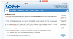 Desktop Screenshot of icnn.fr